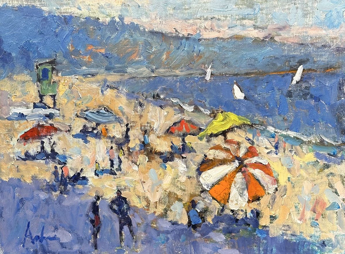 BERNIE ANDERSON - DOHENY BEACH AFTERNOON - OIL - 24 x 18