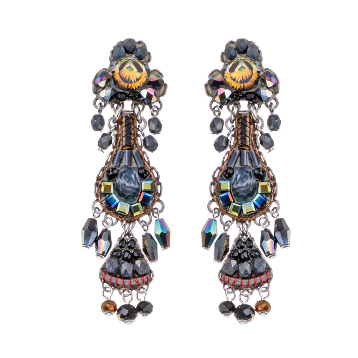 AYALA BAR - BLACK FOREST EARRINGS - BEADS