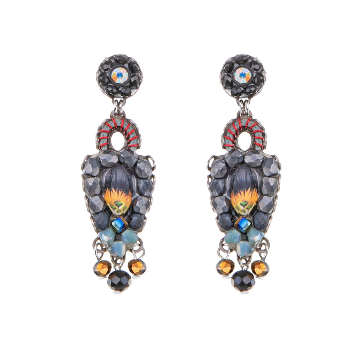 AYALA BAR - BLACK FOREST EARRINGS - BEADS