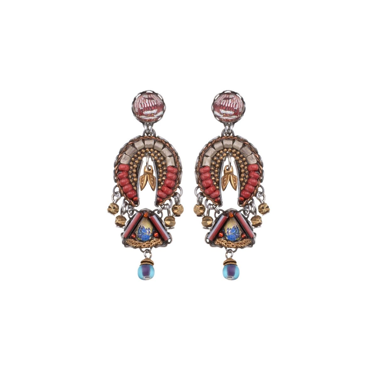 AYALA BAR - DESERT LANDSCAPE EARRINGS - GEMSTONES