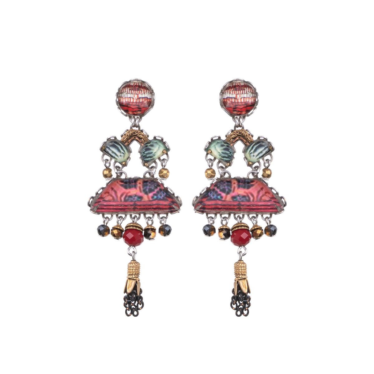 AYALA BAR - ORIENTAL HUES EARRINGS - GEMSTONES