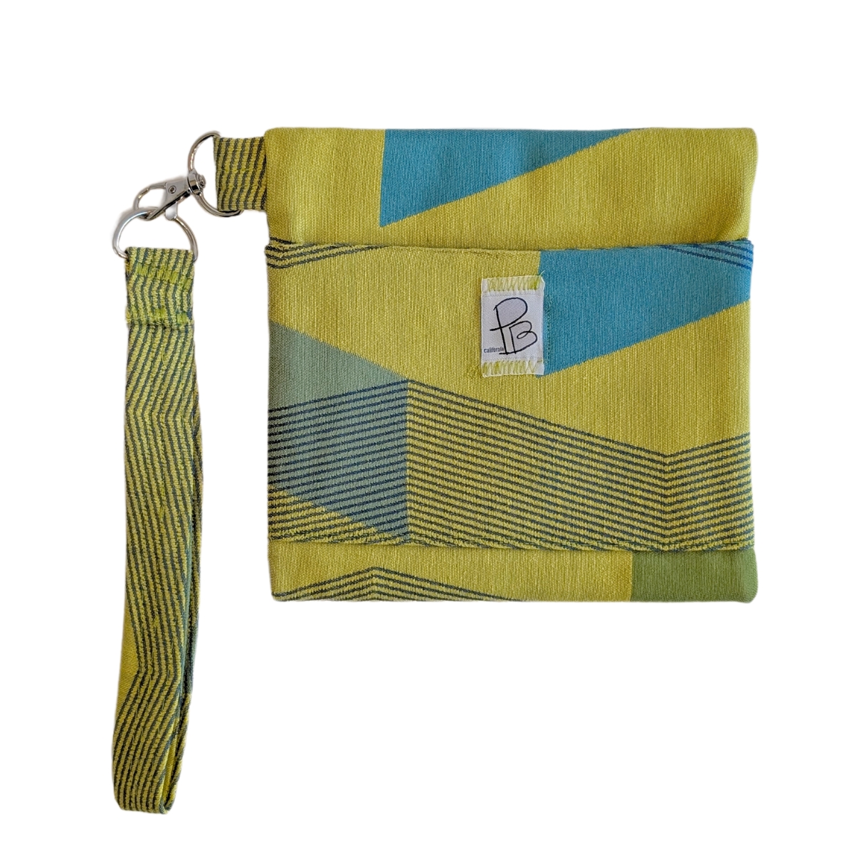 PATT BUCHANAN - GREEN AND BLUE ABSTRACT WRISTLET - FIBER