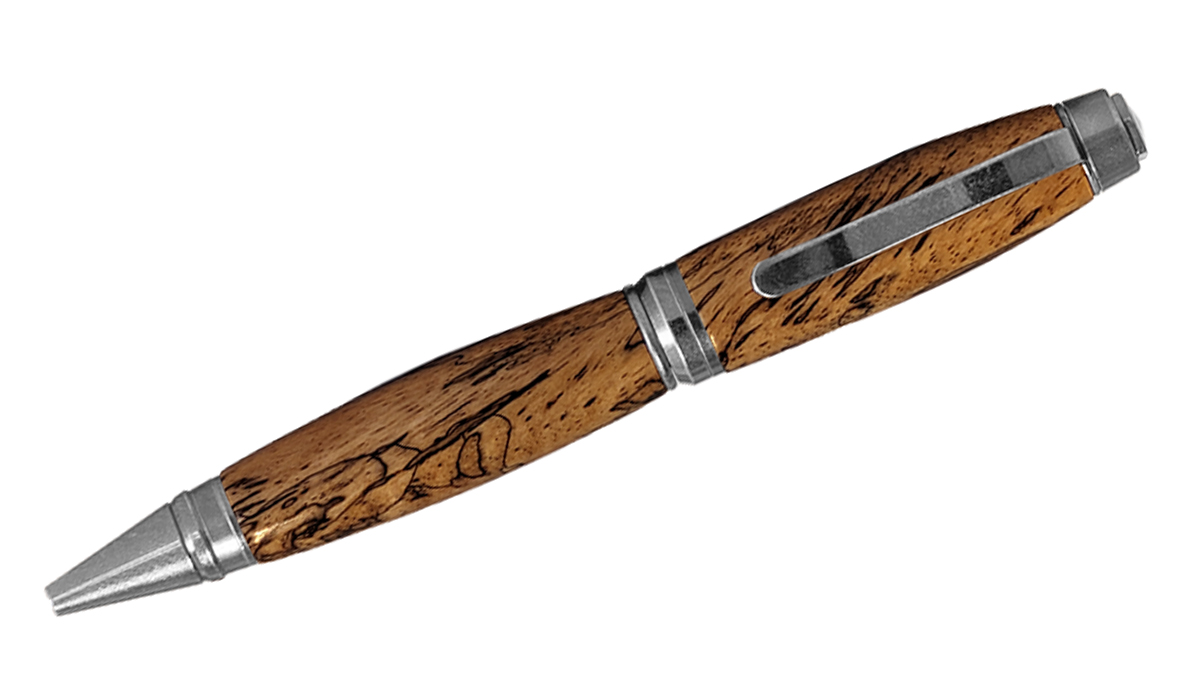 TOM BORUSKY - FIGURED JEWLERY GRADE KOA BALLPOINT TWIST CIGAR PEN - WOOD