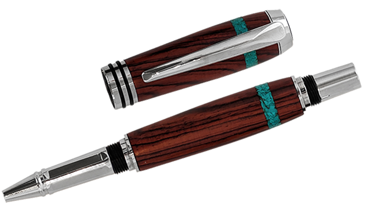 TOM BORUSKY - INDIAN ROSEWOOD TYCOON ROLLERBALL PEN - WOOD