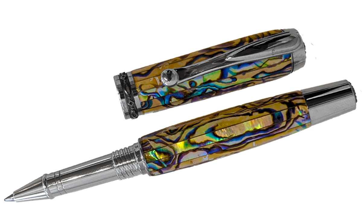 TOM BORUSKY - MEXICAN ABALONE ROLLERBALL PEN - ABALONE