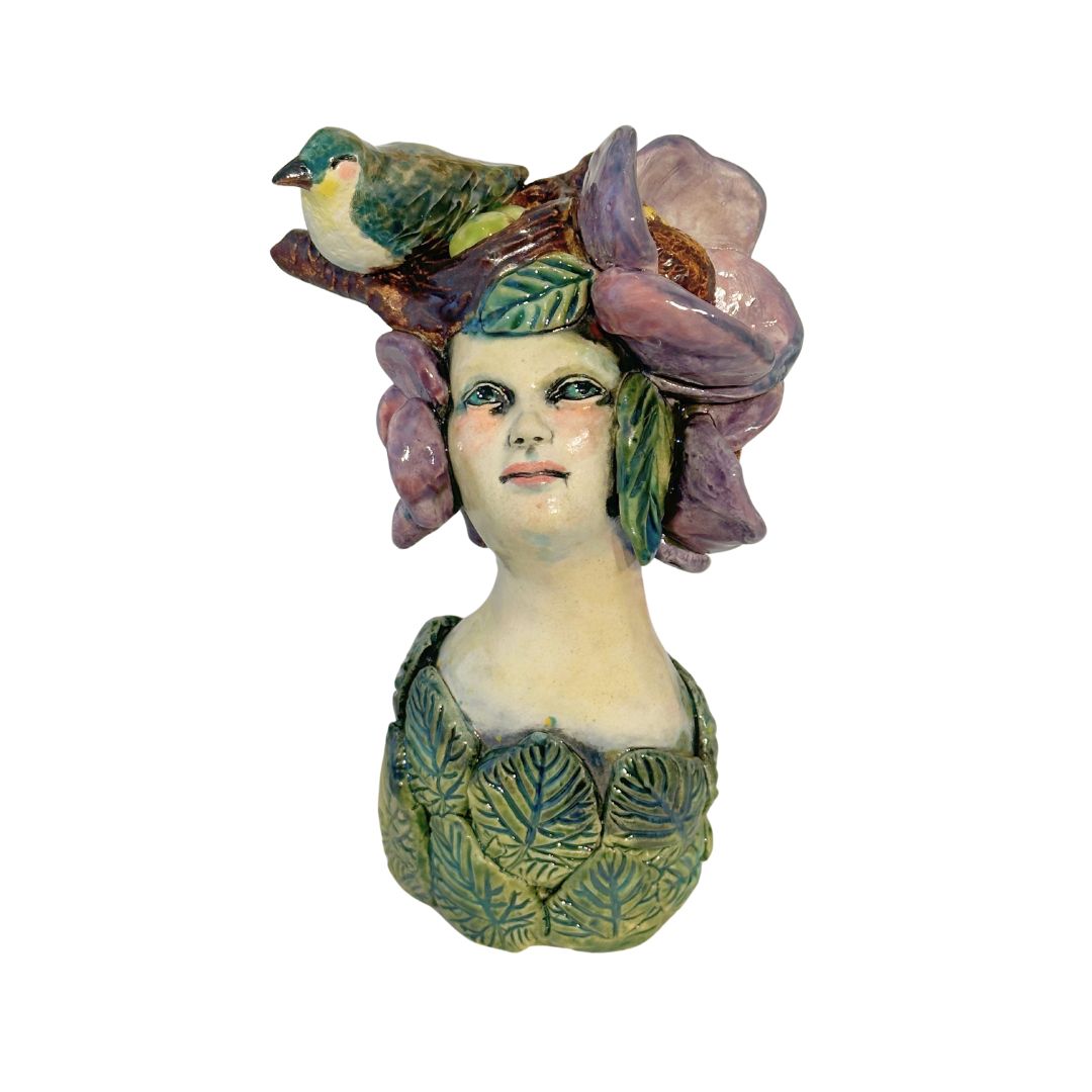 MARIA COUNTS - SPRING GODDESS SCULPURE - CERAMIC - 4 x 6