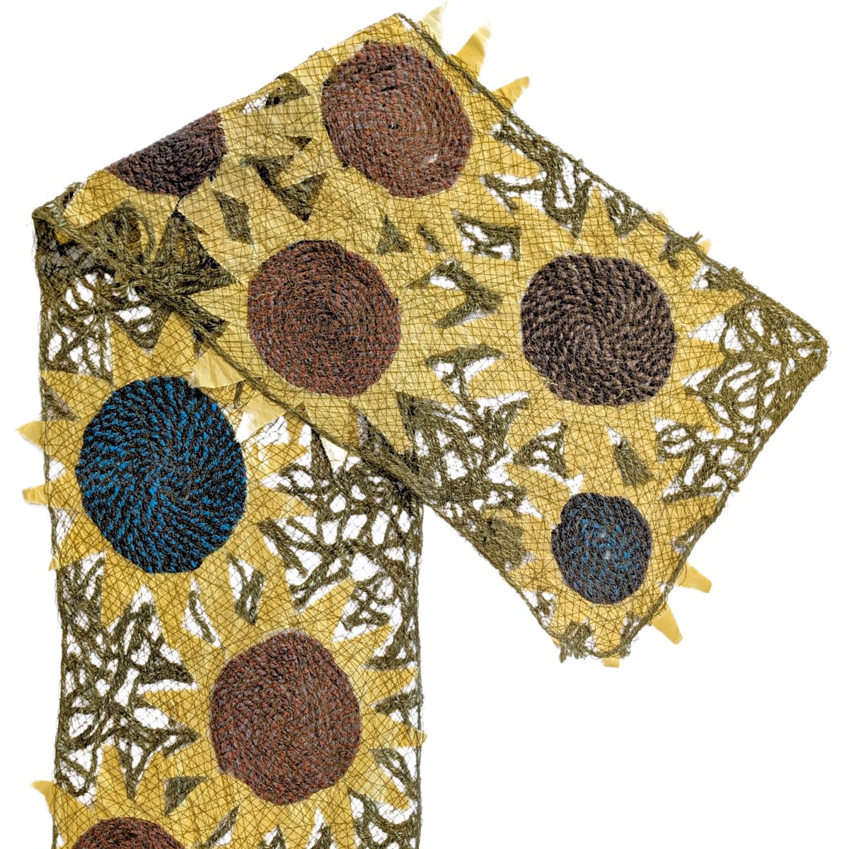 MARY HAMMOND - SUNFLOWER SCARF - FIBER