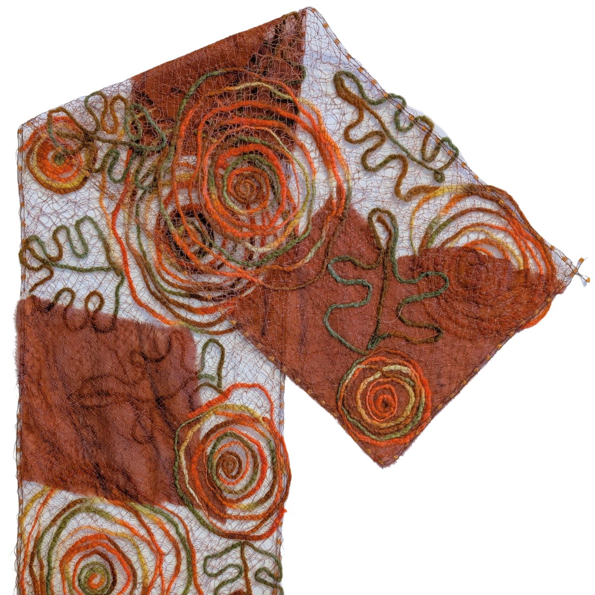 MARY HAMMOND - RUSTY ROSE SCARF - FIBER