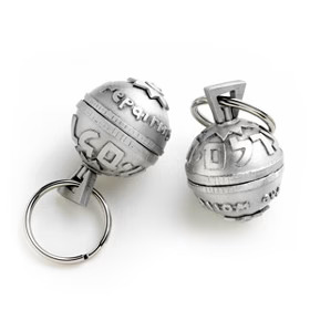 EMILY ROSENFELD - TIKKUN OLAM KEYCHAIN - PEWTER