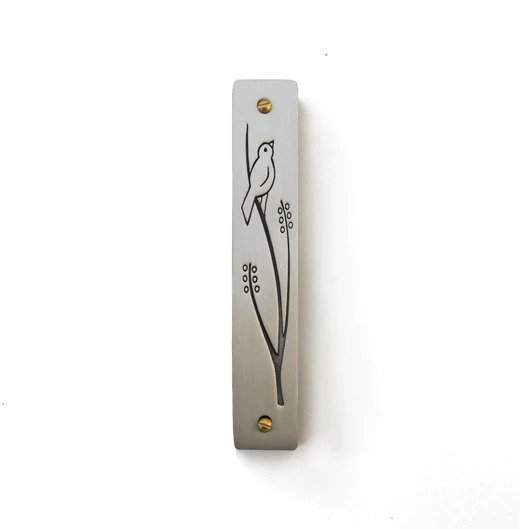 EMILY ROSENFELD - WREN MEZUZAH - PEWTER