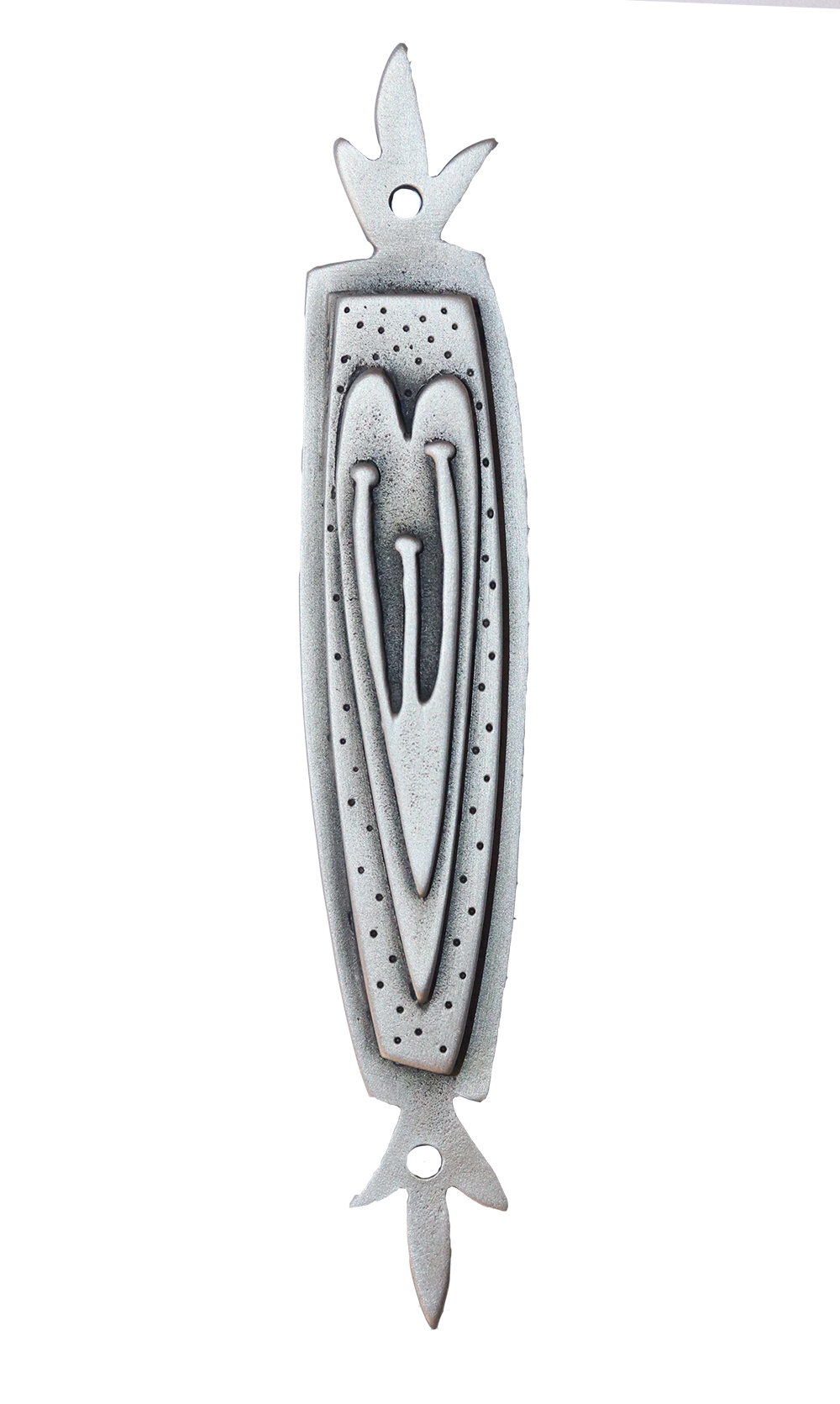 EMILY ROSENFELD - HEART MEZUZAH - PEWTER