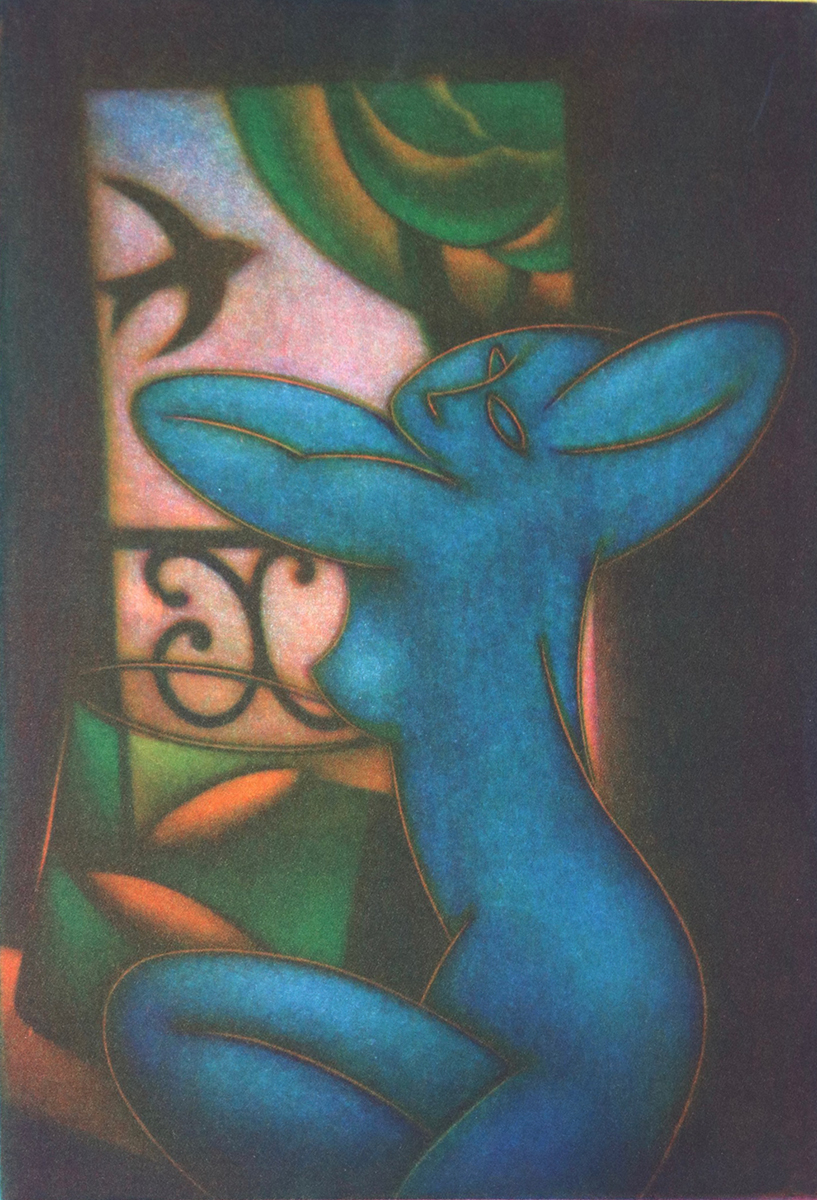 LAURENT SCHKOLNYK - L'HIRONDELLE - MEZZOTINT