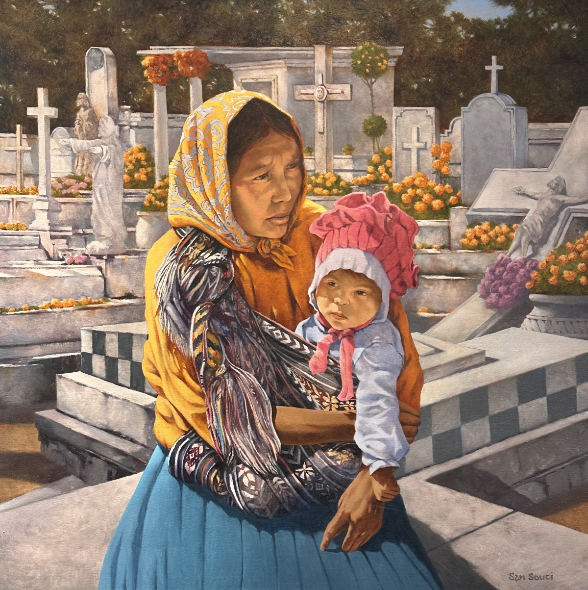 DANIEL SAN SOUCI - GENERATIONS - OIL - 36 X 36