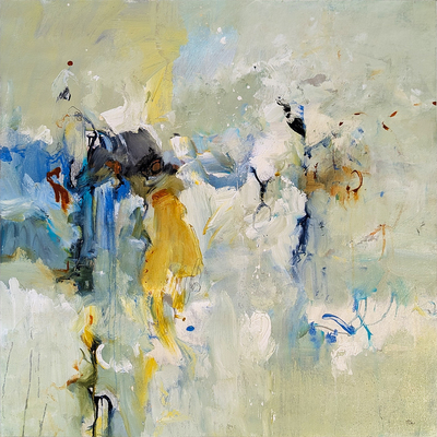 LISA RIDGERS - SEE AND SUN - OIL ON CANVAS - 40 X 40