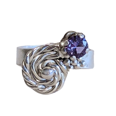 HOURI BORJIAN - STERLING RING W/ TOPAZ - STERLING & GEMSTONE