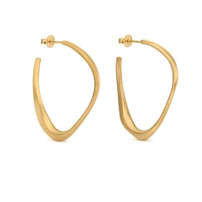 JOIDART - FORGE LARGE GOLD HOOP - GOLD FILL