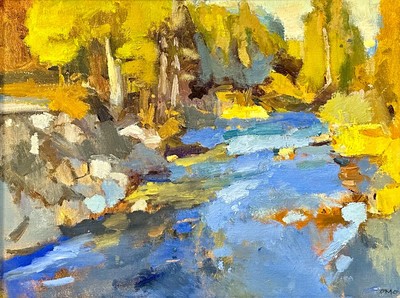 ERNIE ROMO - TRUCKEE RIVER - OIL - 16 x 12