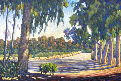 JOHN SAWYER - SUNKISSED AFTERNOON - OIL ON CANVAS - 36 X 24