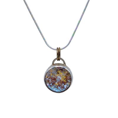 SHELLEY NORDMAN - PETITE SILVER/ GOLD PENDANT - MIXED MEDIA