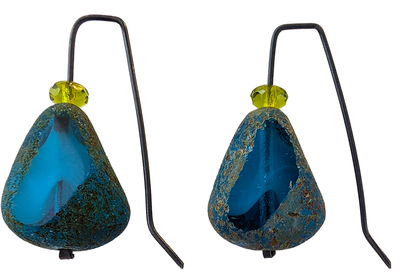 LILY TSAY - PICASSO GLASS BLUE EARRINGS - GLASS