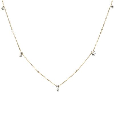 YED OMI - GOLD BABY BREATH NECKLACE - STERLING SILVER & GEMSTONES